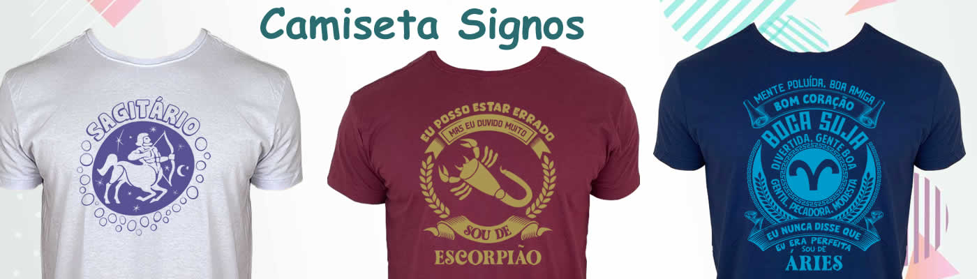 Camisetas Signos do Zodíaco