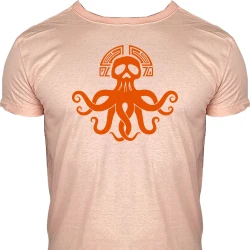 Camiseta Caveira Polvo Asteca