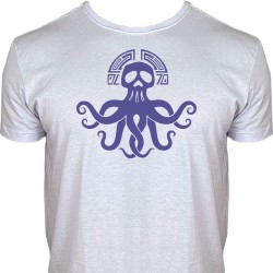 Camiseta Caveira Polvo Asteca