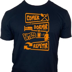 Camiseta Comer Dormir Ir pro Buteco Repetir