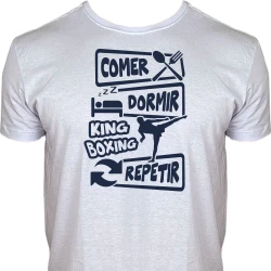 Camiseta Comer Dormir King Boxing Repetir