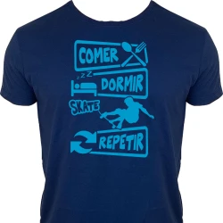 Camiseta Comer Dormir Skate Repetir