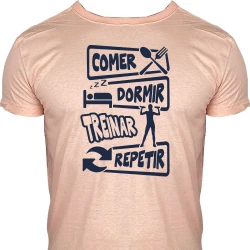 Camiseta Comer Dormir Treinar Repetir