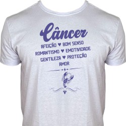 Camiseta Signo Câncer