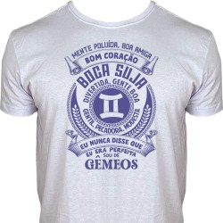 Camiseta Feminina Signo Gêmeos