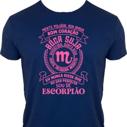 Camiseta Feminina Signo Escorpião