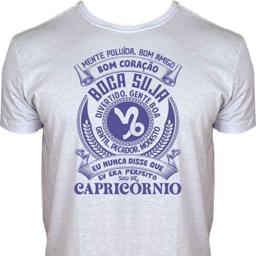 Camiseta Masculina Signo Capricórnio