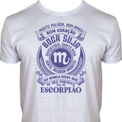 Camiseta Masculina Signo Escorpião