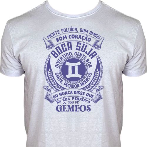 Camiseta Masculina Signo Gêmeos