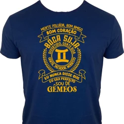 Camiseta Masculina Signo Gêmeos