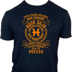 Camiseta Masculina Signo Peixes