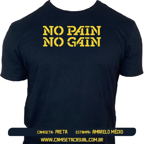 Camiseta No Pain No Gain