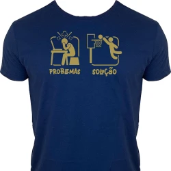 Camiseta Problemas Solução - Basquete