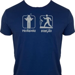 Camiseta Problemas Solução - Fazer Exercícios