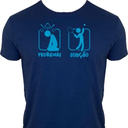 Camiseta Problemas Solução - Jogar Tênis