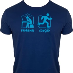 Camiseta Problemas Solução - Patins