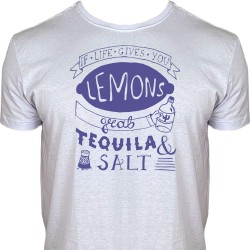 Camiseta Se a Vida te der Limões Peça Sal e Tequila