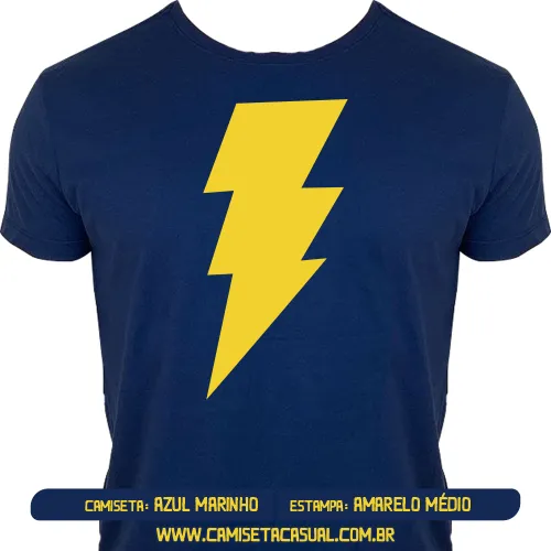 Camiseta Shazam Capitão Marvel