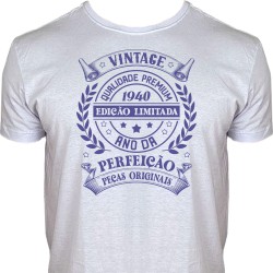 Camiseta Vintage 1940 - Ano da Perfeição